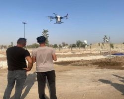 Zararlılarla mücadelede ilk kez drone kullanıldı